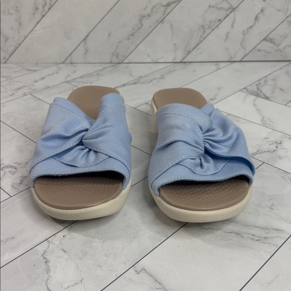 NWOT LifeStride Womens Cherish Light Blue Washable Slip-On Slide Sandals Size 6M - Picture 3 of 9